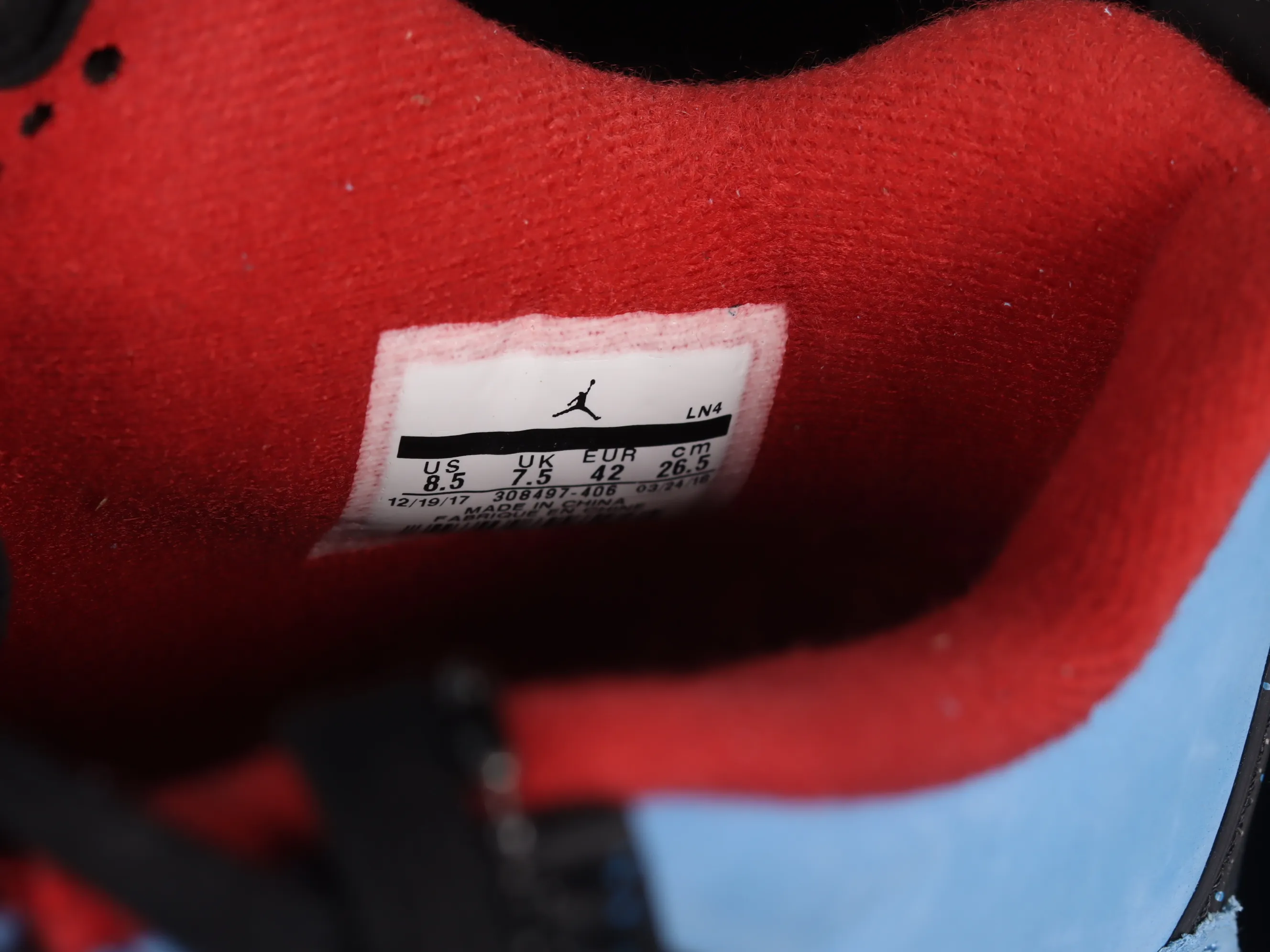 All categories Air Jordan Jordan series basketball shoes Air Jordan 4 LJR version Travis Scott Cactus Jack x Air Jordan 4 Retro Joe 4 AJ4 joint model Suede blue 308497-406